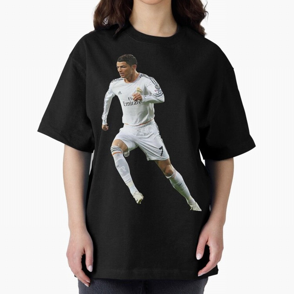 Cristiano Ronaldo Oversized T-Shirt Back the Journey through Match Day Hype around FIFA World Cup 2026 Group Stage, CR7, England, Vintage Soccer Flavor, Modern Football Stars, National Flags and Final Night Emotion; Built for Supporters Chasing