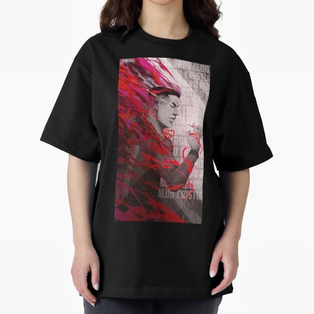 Cristiano Ronaldo x Blue Lock Oversized T-Shirt Share FIFA World Cup 2026 Spirit, Celebrating Argentina, Cristiano Ronaldo, Goal Celebration Energy, Supporter Heritage, Football Icons and Worldwide Tournament Joy; Great for Supporters Who Love