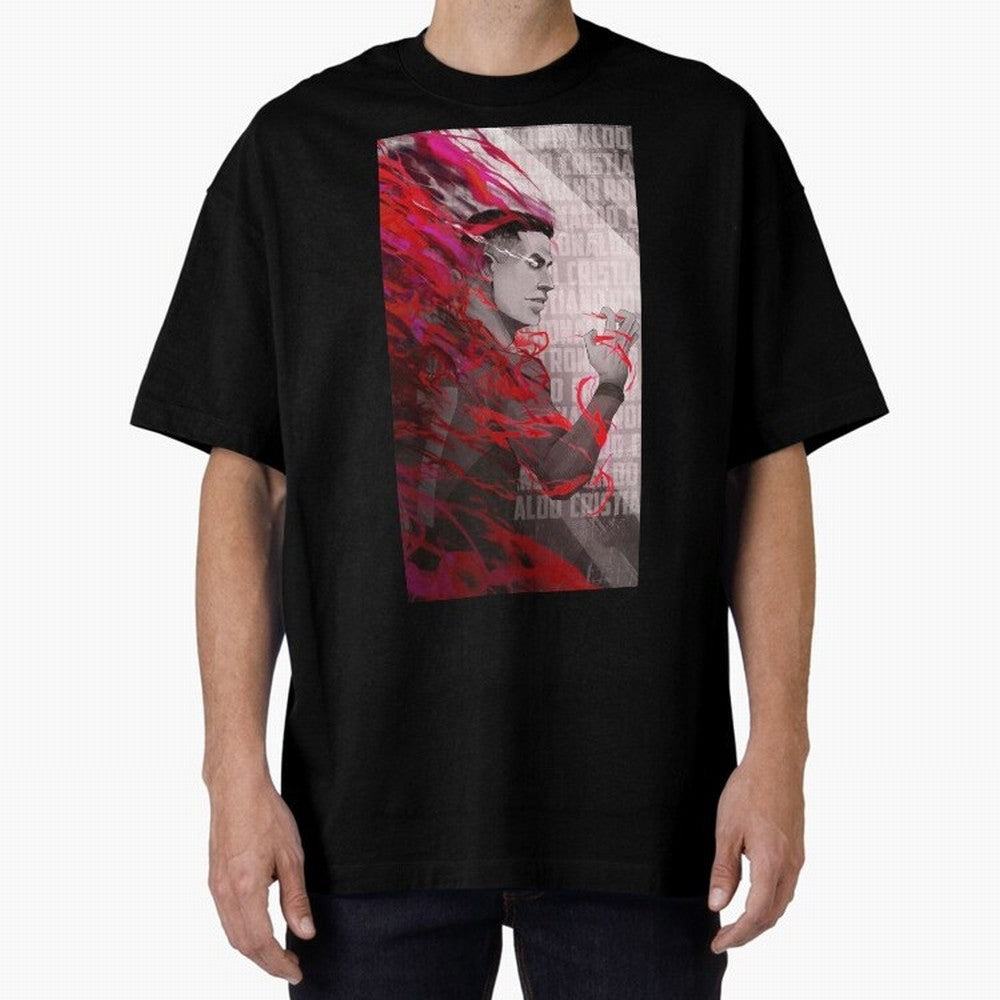 Cristiano Ronaldo x Blue Lock Oversized T-Shirt Share FIFA World Cup 2026 Spirit, Celebrating Argentina, Cristiano Ronaldo, Goal Celebration Energy, Supporter Heritage, Football Icons and Worldwide Tournament Joy; Great for Supporters Who Love