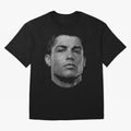 Cristiano Ronaldo Cristiano Ronaldo Halftone style Oversized T-Shirt Show Your Tournament Heart for Match Day Hype around FIFA World Cup 2026 Group Stage, Cristiano Ronaldo, Portugal, Football History, Final Match Energy, Crowd Noise and Once in a
