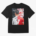 Cristiano Ronaldo , Manchester Star , Football Poster 2122 Star Oversized T-Shirt Keep the Match Day Mood of FIFA World Cup 2026 USA Canada Mexico for Fans of Haaland and Brazil, Portugal and Argentina, Bringing Match Day Excitement, Supporter