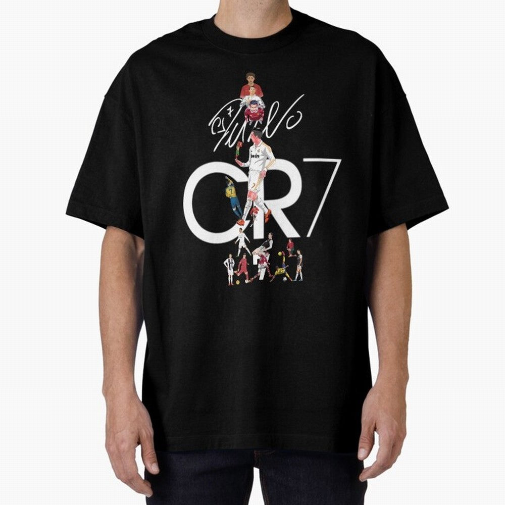 CR7 Oversized T-Shirt Remember FIFA World Cup 2026 for Fans of Mbappe and Neymar and England and Germany, Bringing Sports Nostalgia, International Competition, Famous Players and Unforgettable Victories; Built for Supporters Chasing Trophy Dreams,