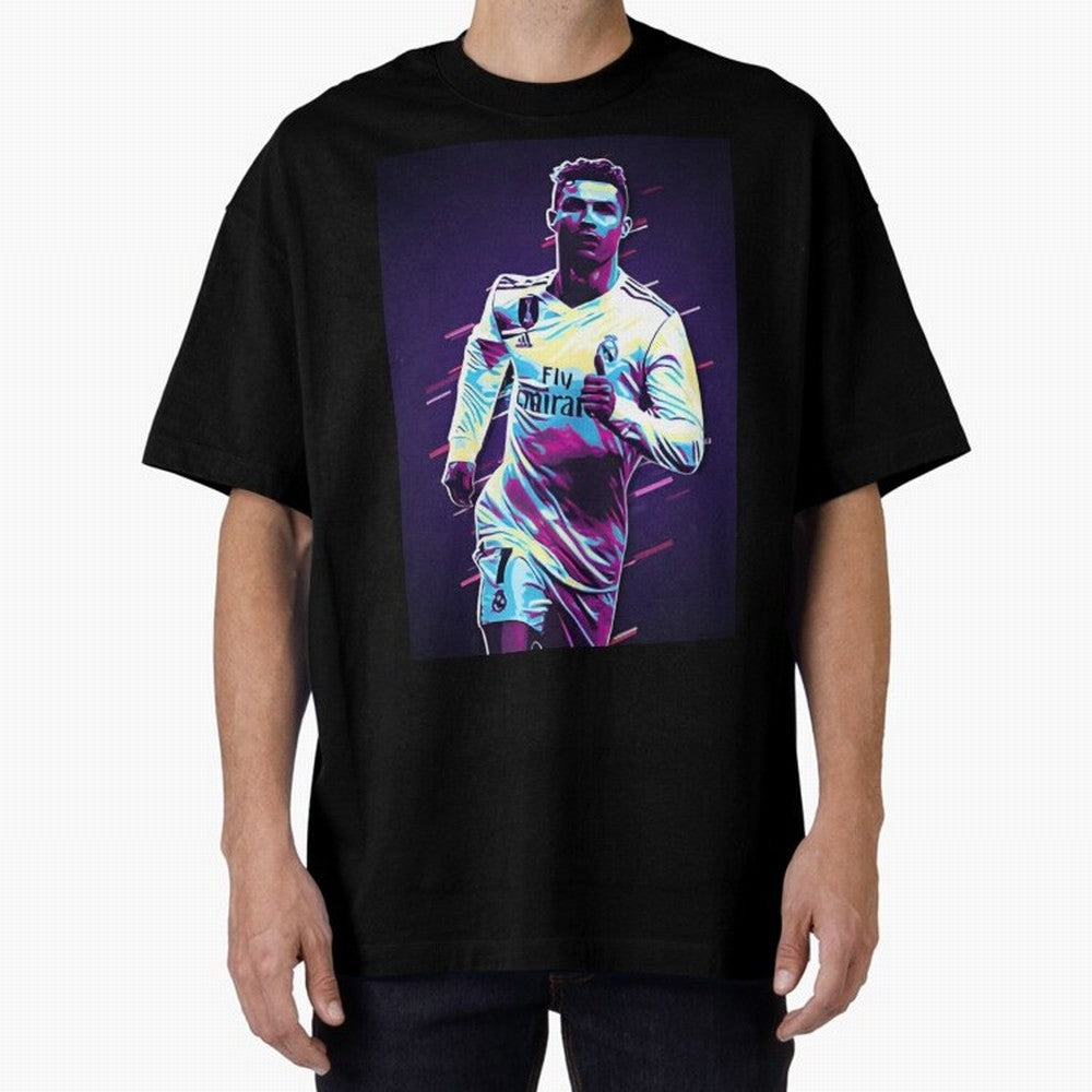 Cr7 Oversized T-Shirt Make Your Look Match FIFA World Cup 2026 Group Stage Spirit, Centered on Germany, Haaland and Mbappe, Retro Football Energy, Iconic Rivalries, Trophy Chase Drama and Stadium Atmosphere; Great for Watch Parties, Sports Bars,