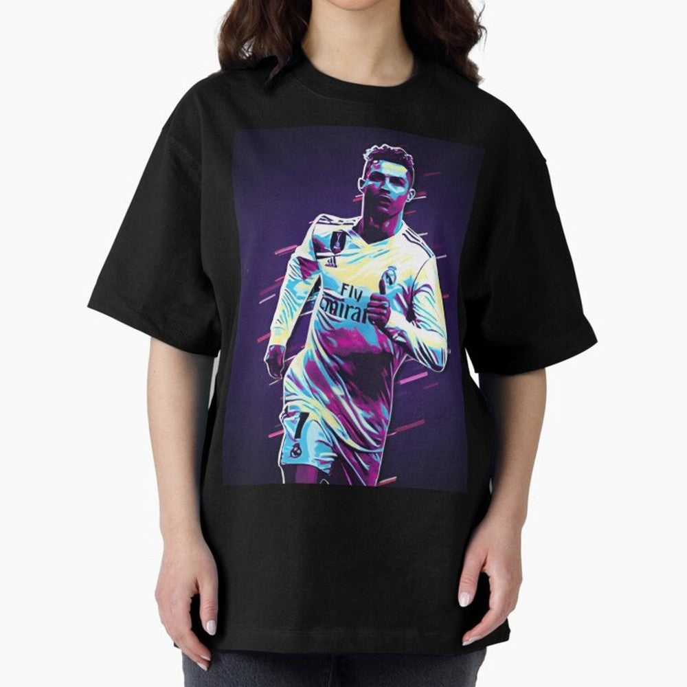 Cr7 Oversized T-Shirt Make Your Look Match FIFA World Cup 2026 Group Stage Spirit, Centered on Germany, Haaland and Mbappe, Retro Football Energy, Iconic Rivalries, Trophy Chase Drama and Stadium Atmosphere; Great for Watch Parties, Sports Bars,