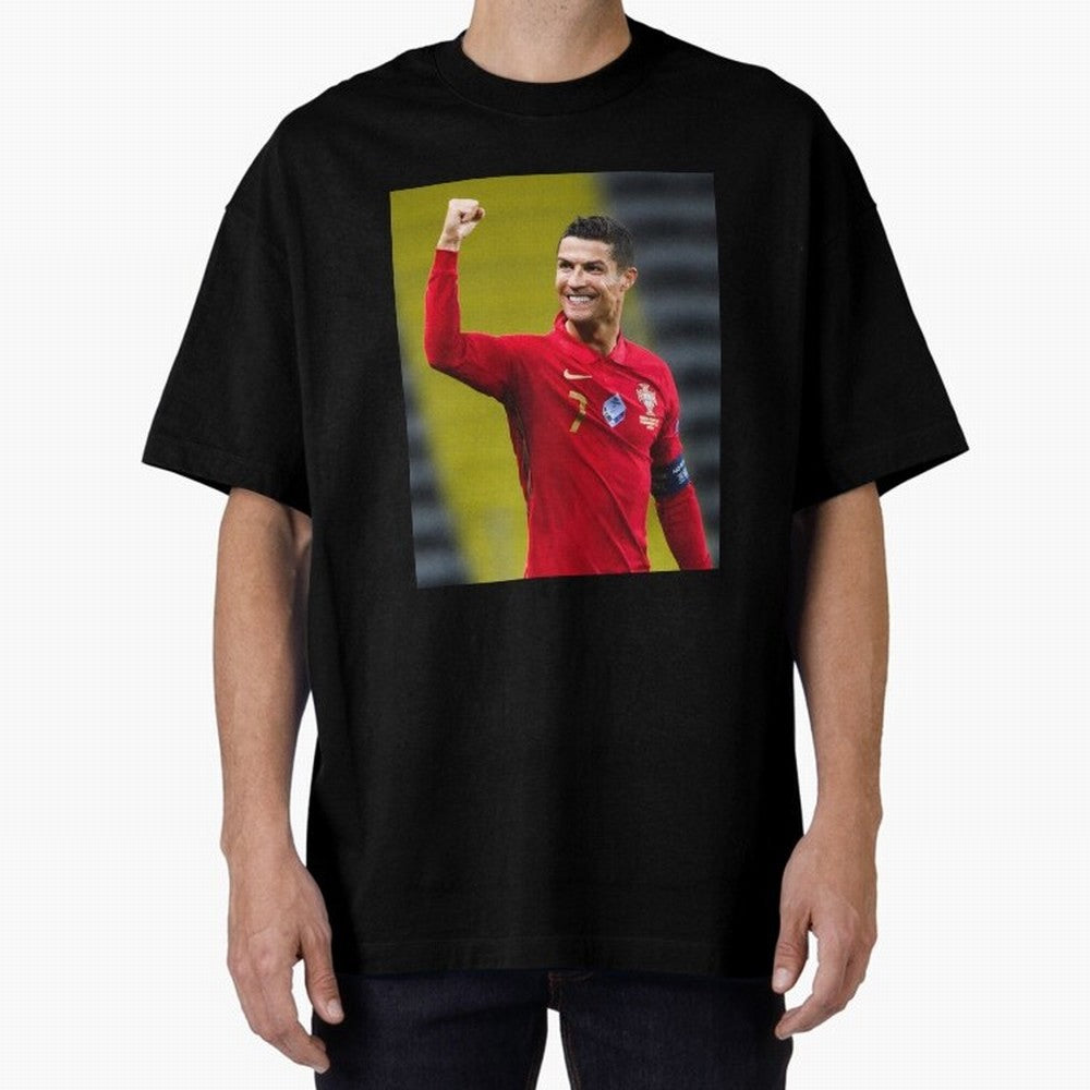 Cr7 | Cristiano Ronaldo | Portugal Oversized T-Shirt Back Your Heroes with Global Football Passion for FIFA World Cup 2026 USA Canada Mexico, Driven by Mbappe, England, France and Netherlands, Football Festival Excitement, Trophy Ambitions, Country