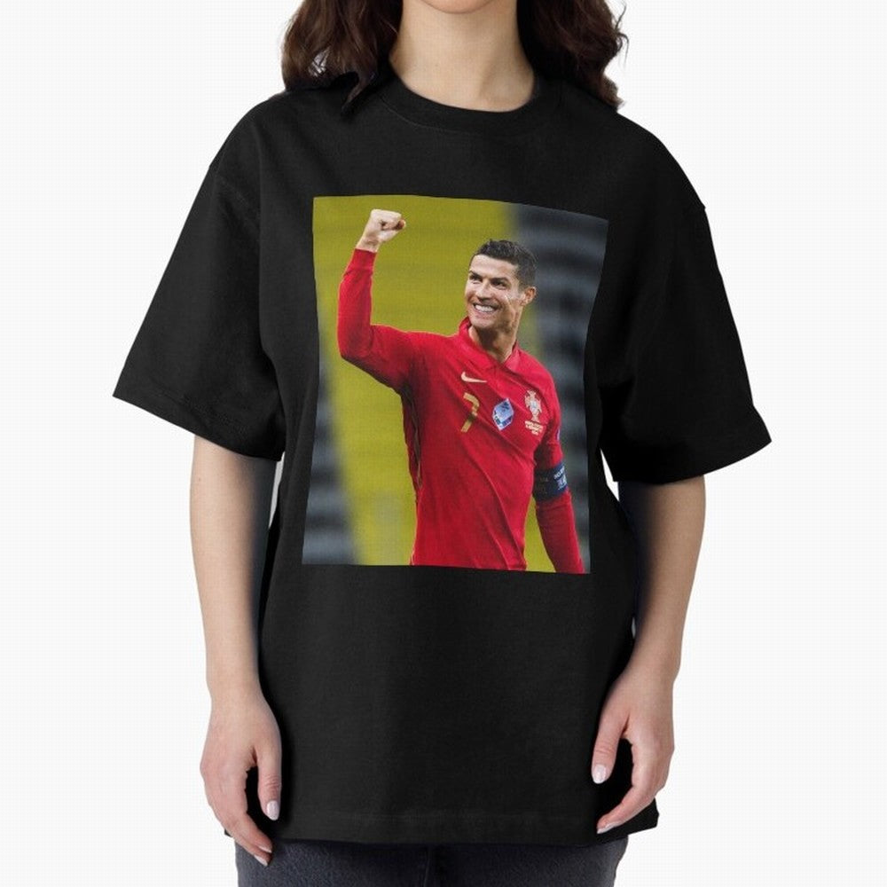 Cr7 | Cristiano Ronaldo | Portugal Oversized T-Shirt Back Your Heroes with Global Football Passion for FIFA World Cup 2026 USA Canada Mexico, Driven by Mbappe, England, France and Netherlands, Football Festival Excitement, Trophy Ambitions, Country