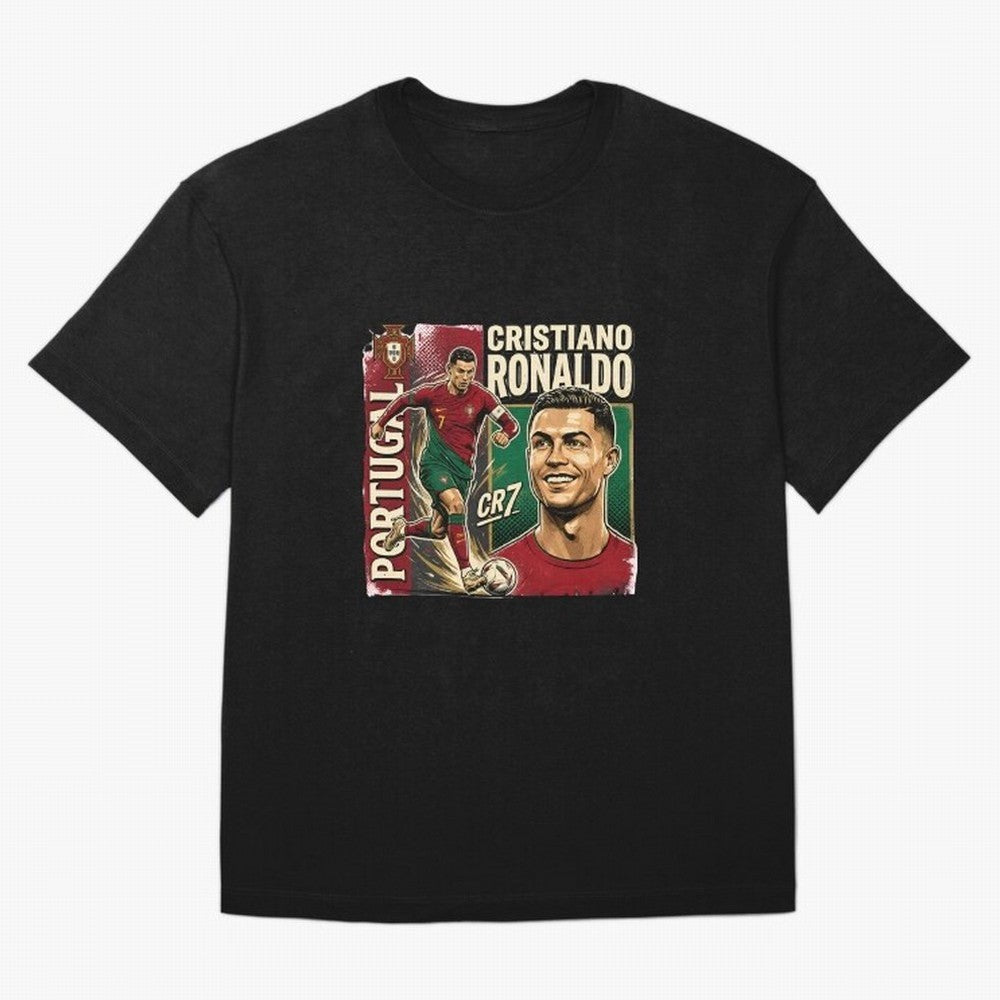 Ronaldo Portugal Vintage Oversized T-Shirt Show Up for the Glory of FIFA World Cup 2026 Group Stage Connected to Messi, CR7 and Mbappe, Netherlands Energy, Classic Soccer Heritage, Championship Pressure, Fan Loyalty and International Pride; Great