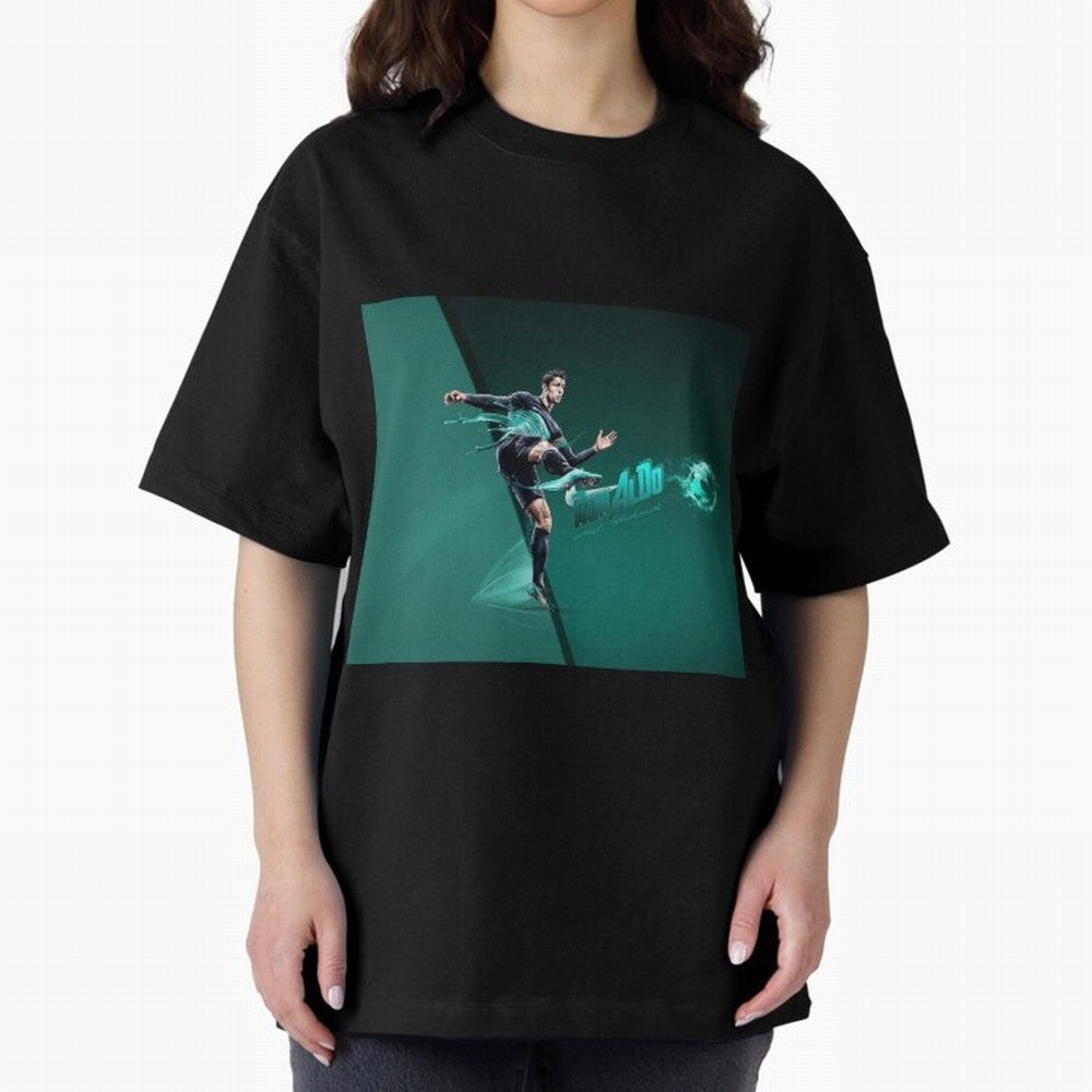 Cristiano Ronaldo #442 Oversized T-Shirt Fuel the Hype around FIFA World Cup 2026 Filled with Messi, CR7 and Mbappe, England Energy, Fan Favorite Moments, National Team Passion, Big Match Drama and Soccer History; Perfect for People Who Love