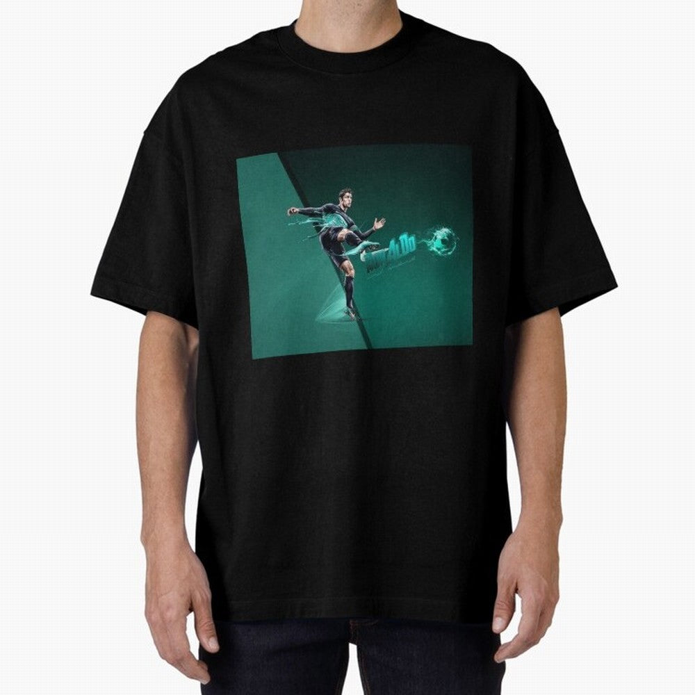 Cristiano Ronaldo #442 Oversized T-Shirt Fuel the Hype around FIFA World Cup 2026 Filled with Messi, CR7 and Mbappe, England Energy, Fan Favorite Moments, National Team Passion, Big Match Drama and Soccer History; Perfect for People Who Love