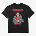 All I Want For Christmas is Siuuu Oversized T-Shirt Carry National Pride through Global Football Passion for FIFA World Cup 2026 Group Stage, Built around CR7 and Messi, Netherlands, Game Day Rituals, Football Legends, Country Pride and the Road to