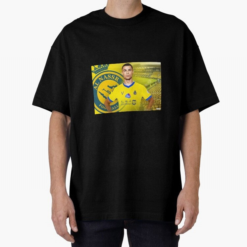 AL NASSR CRISTIANO RONALDO Oversized T-Shirt Live the Energy of the FIFA World Cup 2026 USA Canada Mexico Journey through Messi and Cristiano Ronaldo Highlights, Spain and Netherlands Pride, Vintage Soccer Flavor, Modern Football Stars, National