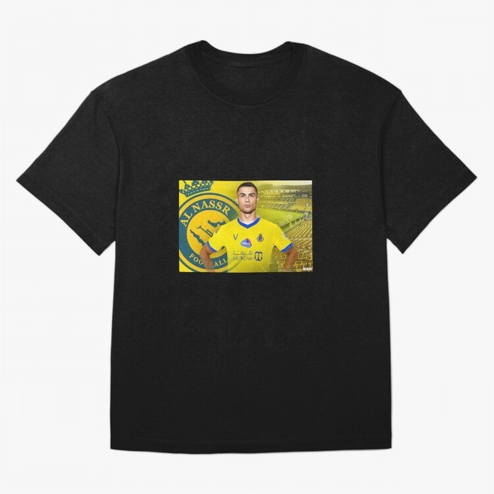 AL NASSR CRISTIANO RONALDO Oversized T-Shirt Live the Energy of the FIFA World Cup 2026 USA Canada Mexico Journey through Messi and Cristiano Ronaldo Highlights, Spain and Netherlands Pride, Vintage Soccer Flavor, Modern Football Stars, National