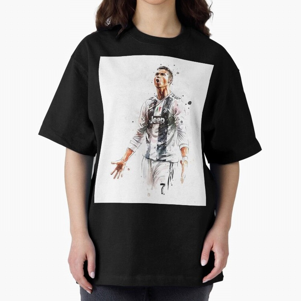Cristiano Ronaldo Oversized T-Shirt Bring Legendary Rivalry Energy to Global Football Passion for FIFA World Cup 2026, Inspired by Neymar, Haaland and Cristiano Ronaldo, Germany, Stadium Memories, Football Loyalty, International Chants and