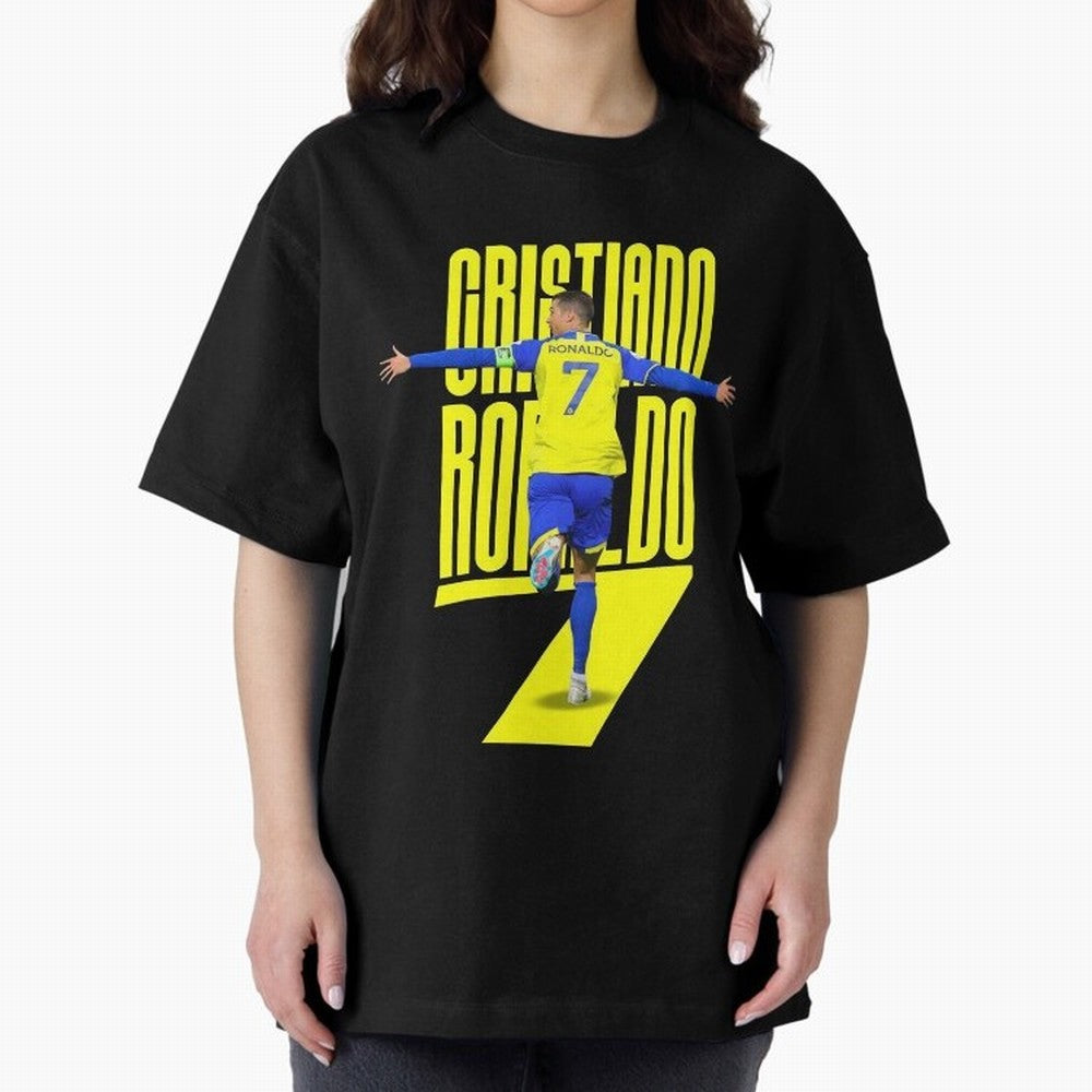 cristiano ronaldo 7 Oversized T-Shirt Support Iconic Players in the FIFA World Cup 2026 USA Canada Mexico Journey through Mbappe and Neymar Highlights, England and Germany Pride, Retro Football Energy, Iconic Rivalries, Trophy Chase Drama and