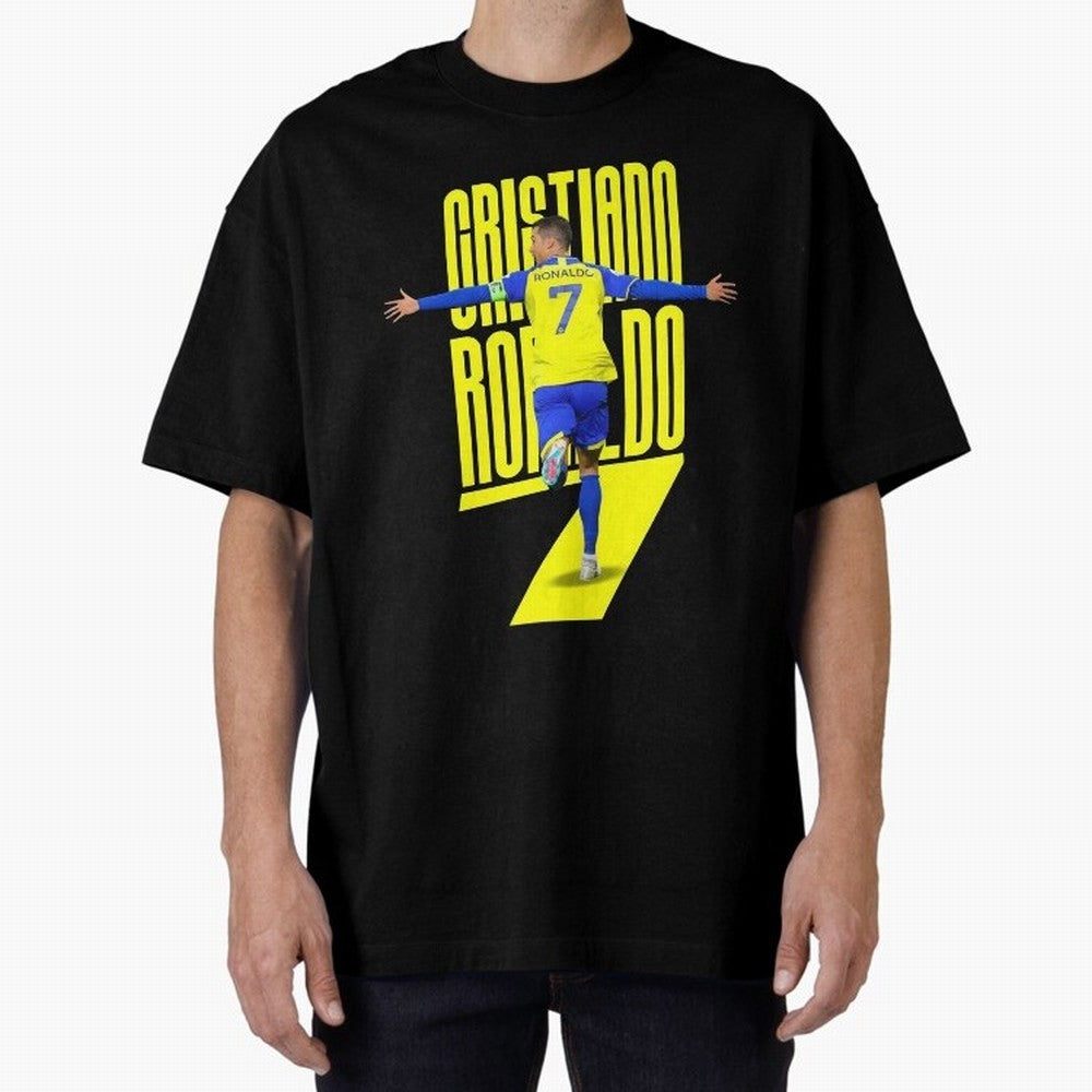 cristiano ronaldo 7 Oversized T-Shirt Support Iconic Players in the FIFA World Cup 2026 USA Canada Mexico Journey through Mbappe and Neymar Highlights, England and Germany Pride, Retro Football Energy, Iconic Rivalries, Trophy Chase Drama and