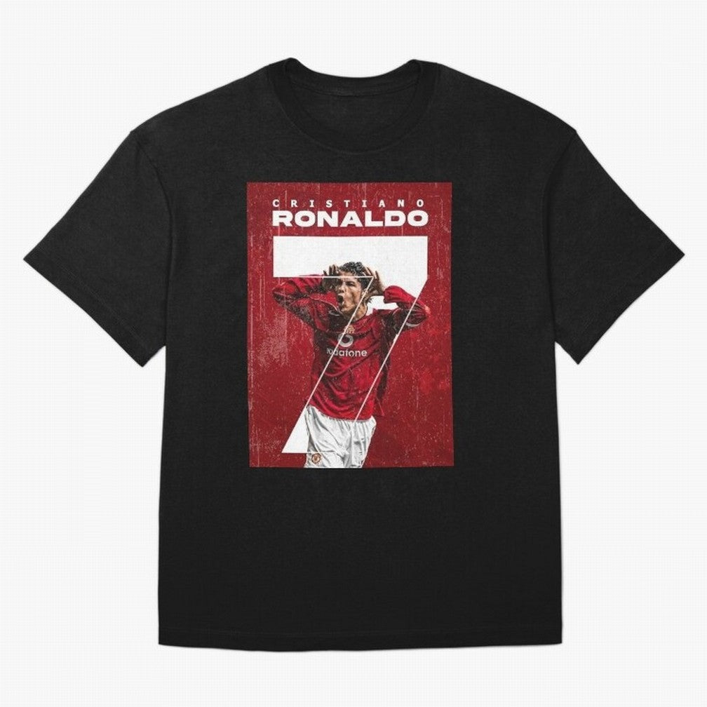 Cristiano Ronaldo Oversized T-Shirt Support Iconic Players in FIFA World Cup 2026 Made for CR7 and Messi, Argentina, France and Brazil Energy, Football History, Final Match Energy, Crowd Noise and Once in a Lifetime Moments; Great for Watch