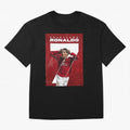 Cristiano Ronaldo Oversized T-Shirt Support Iconic Players in FIFA World Cup 2026 Made for CR7 and Messi, Argentina, France and Brazil Energy, Football History, Final Match Energy, Crowd Noise and Once in a Lifetime Moments; Great for Watch