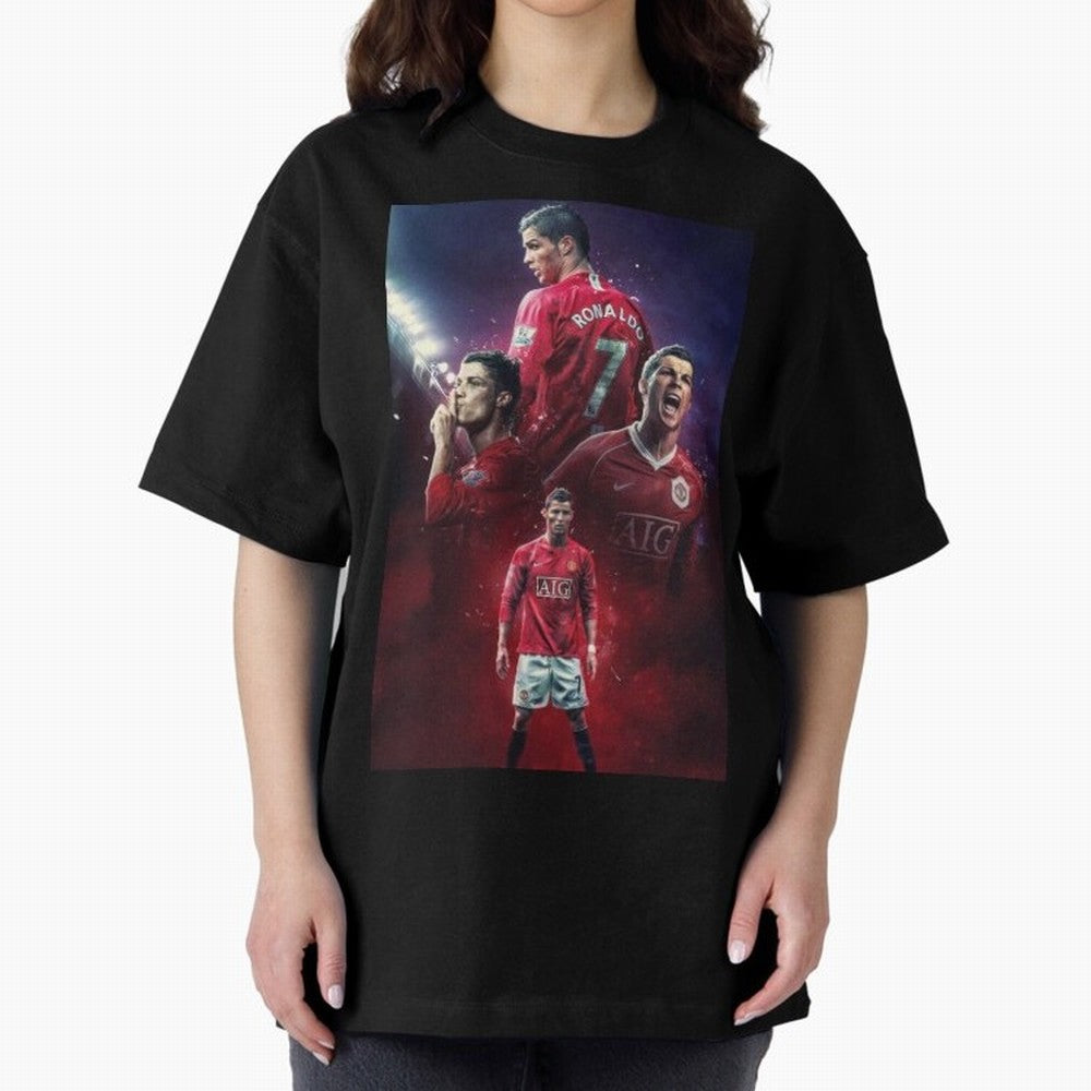 CR7 Art Wallpaper Ronaldo Posters Oversized T-Shirt Fuel the Hype around FIFA World Cup 2026 Group Stage Spirit, with England, France and Netherlands, Cristiano Ronaldo, Goal Celebration Energy, Supporter Heritage, Football Icons and Worldwide