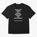 Christiano Ronaldo - Your love makes me strong. Your hate makes me unstoppable Oversized T-Shirt Follow the Road to Match Day Hype around FIFA World Cup 2026 USA Canada Mexico, CR7 and Messi, Netherlands, Sports Nostalgia, International