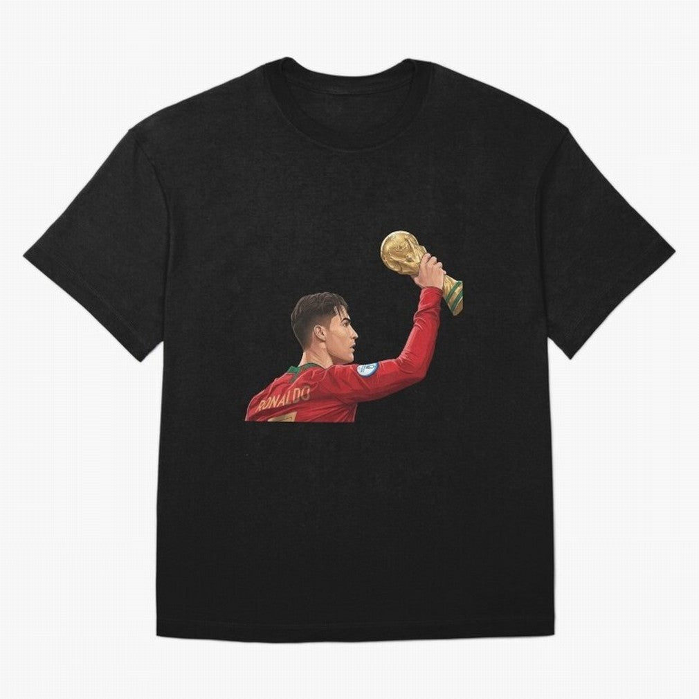 Cristiano Ronaldo Oversized T-Shirt Make Every Kick Count in FIFA World Cup 2026 Group Stage Made for Cristiano Ronaldo, Netherlands Energy, Global Supporter Spirit, Legendary Goals, National Colors and Tournament Celebration; Ideal for Passionate