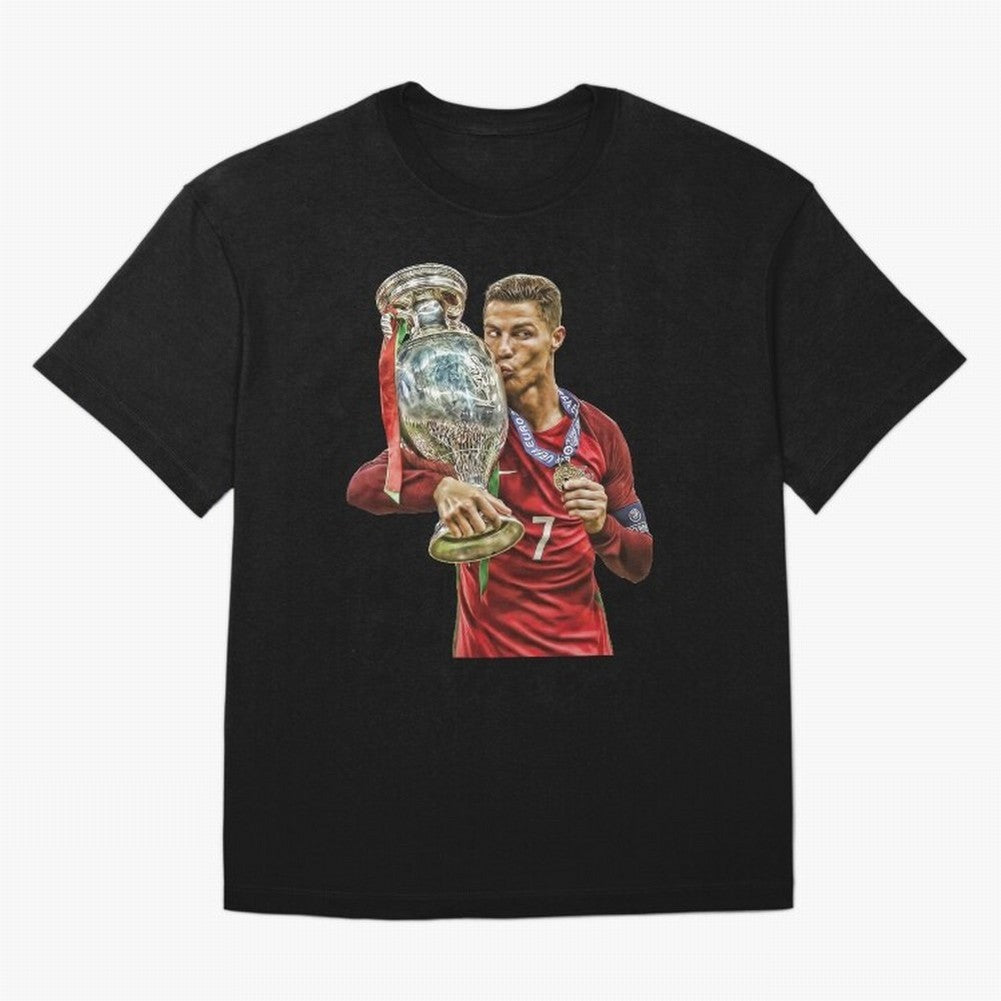 Ronaldo The Lagend Oversized T-Shirt Enjoy FIFA World Cup 2026 USA Canada Mexico Spirit, Connected to Portugal, CR7 and Messi, Vintage Soccer Flavor, Modern Football Stars, National Flags and Final Night Emotion; Ideal for Fans Who Follow Messi,