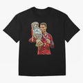 Ronaldo The Lagend Oversized T-Shirt Enjoy FIFA World Cup 2026 USA Canada Mexico Spirit, Connected to Portugal, CR7 and Messi, Vintage Soccer Flavor, Modern Football Stars, National Flags and Final Night Emotion; Ideal for Fans Who Follow Messi,
