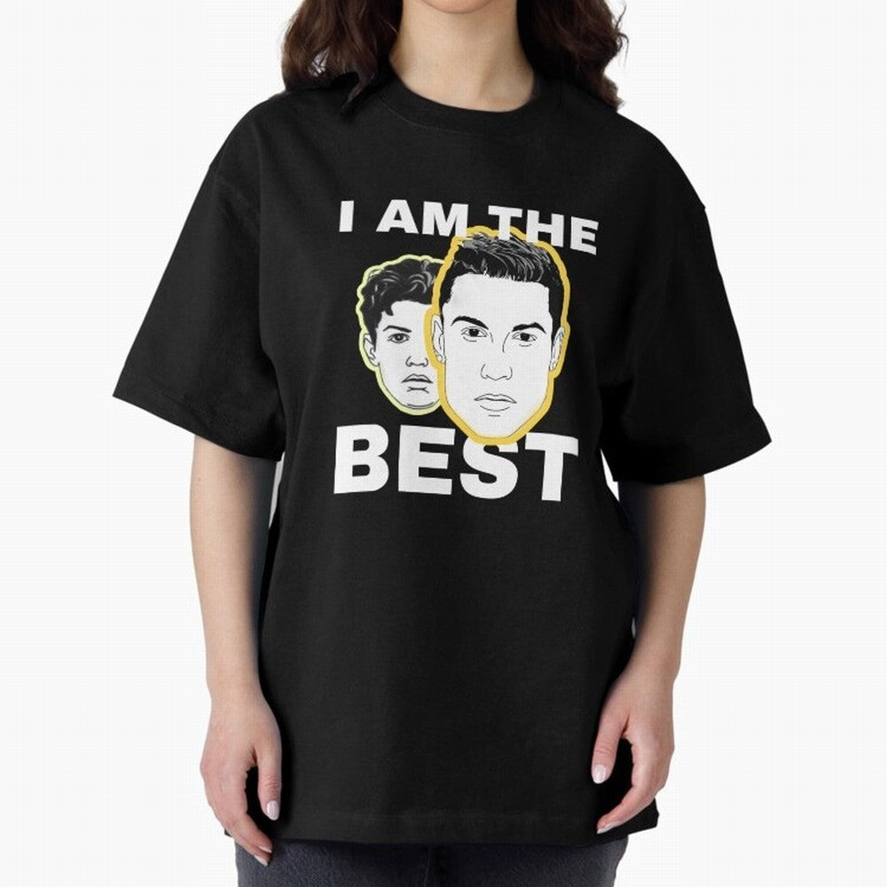 Cristiano Ronaldo - I Am The Best. Oversized T-Shirt Bring Stadium Energy to FIFA World Cup 2026 for Fans of Messi, CR7 and Mbappe and England, France and Netherlands, Bringing Goal Celebration Energy, Supporter Heritage, Football Icons and