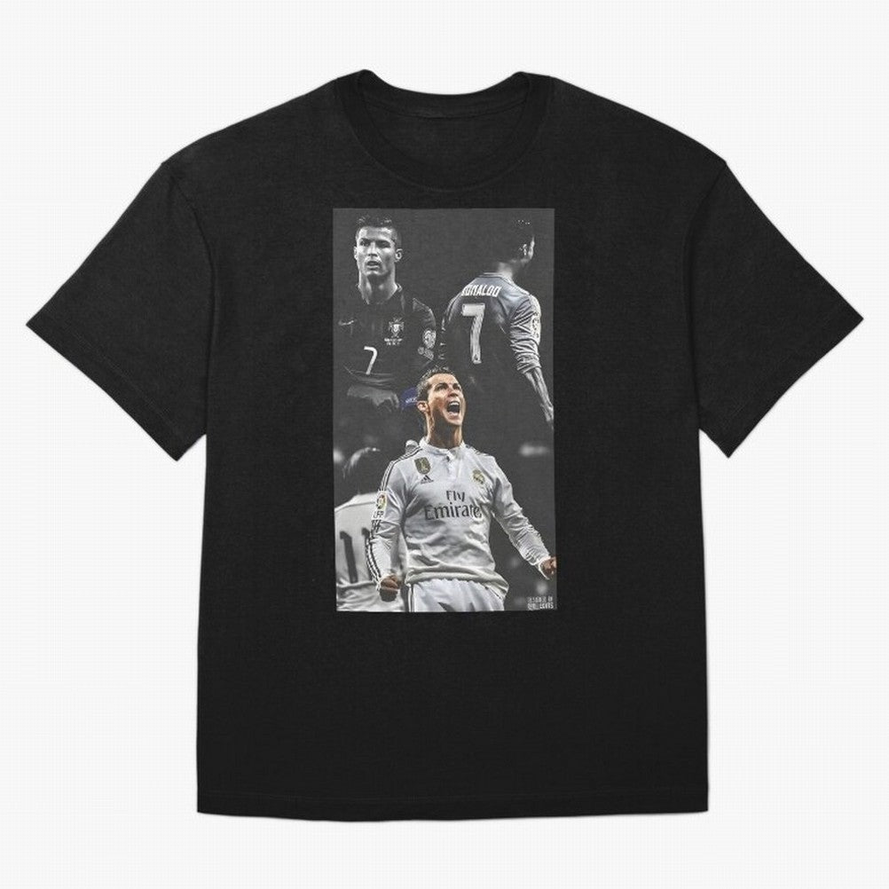 Cristiano Ronaldo CR7 Football Art Poster Oversized T-Shirt Support the Legends of the FIFA World Cup 2026 Group Stage Journey through CR7 Highlights, England, France and Netherlands Pride, Championship Spirit, Famous Goals, Roaring Crowds and
