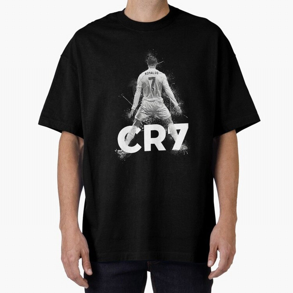 Cristiano Ronaldo CR7 Oversized T-Shirt Turn Up for FIFA World Cup 2026 Spirit, Celebrating Brazil, Portugal and Argentina, Neymar, Goal Celebration Energy, Supporter Heritage, Football Icons and Worldwide Tournament Joy; Made for Collectors Who