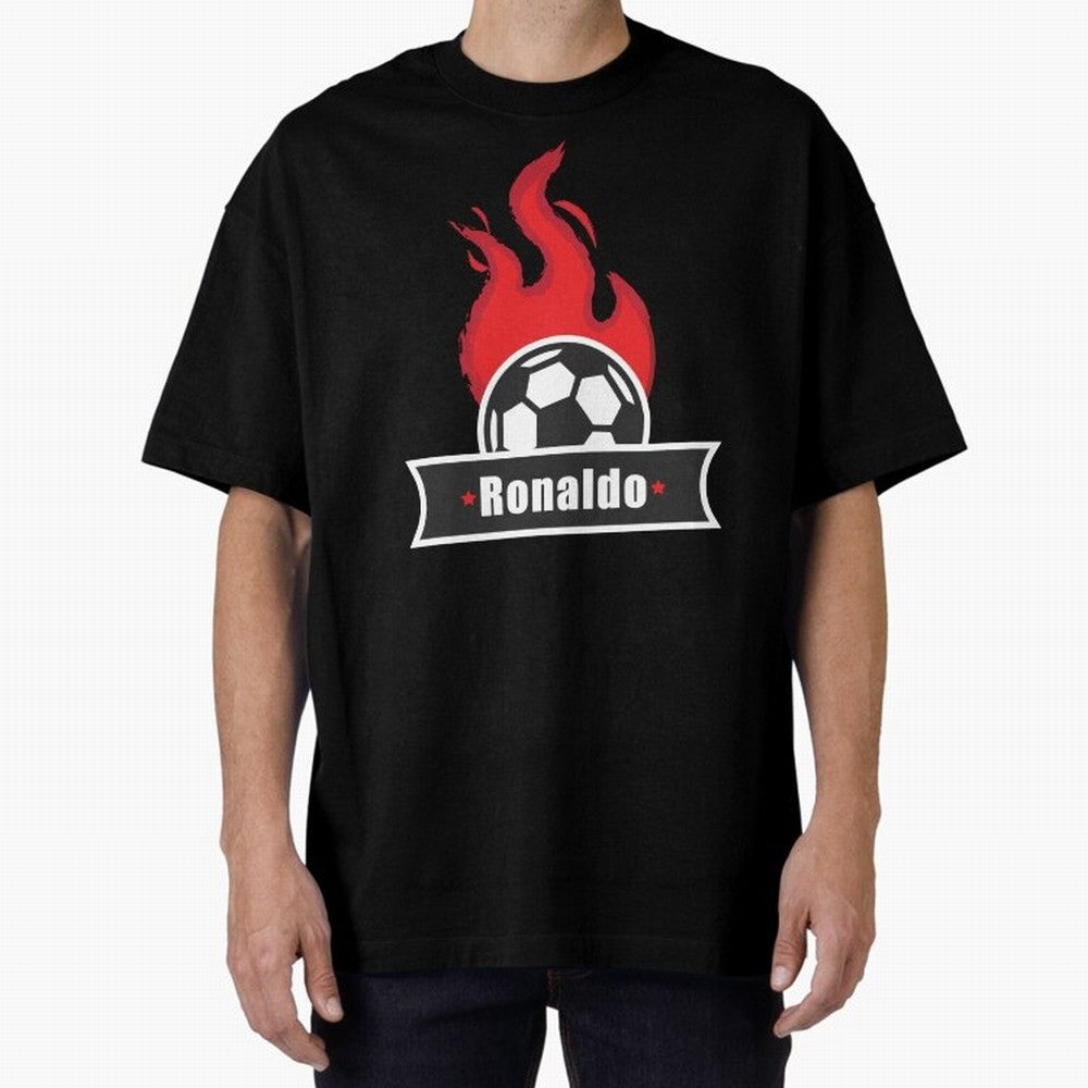 Football Player Design Oversized T-Shirt Mark FIFA World Cup 2026 Group Stage for Fans of Neymar, Haaland and Cristiano Ronaldo and Brazil, Bringing Football Festival Excitement, Trophy Ambitions, Country Rivalries and Star Player Buzz; Built for