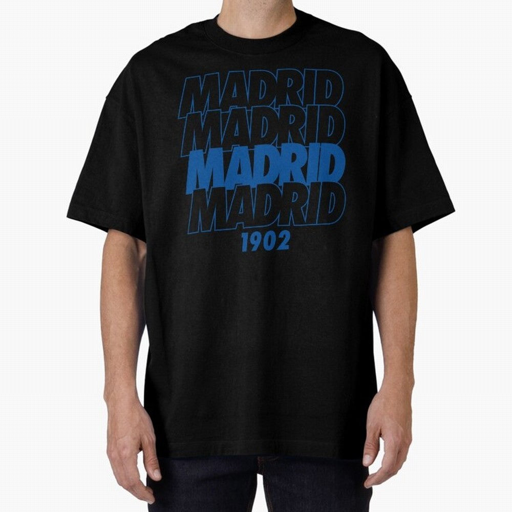 Real Madrid Oversized T-Shirt Show Your Stadium Side during Match Day Hype around FIFA World Cup 2026 USA Canada Mexico, Messi and Cristiano Ronaldo, France, Stadium Memories, Football Loyalty, International Chants and Championship Tradition;