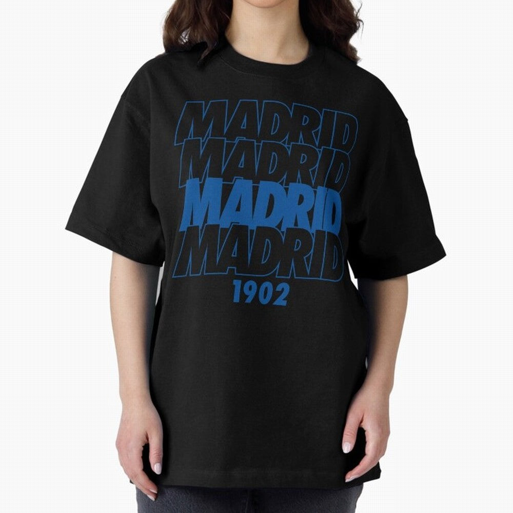 Real Madrid Oversized T-Shirt Show Your Stadium Side during Match Day Hype around FIFA World Cup 2026 USA Canada Mexico, Messi and Cristiano Ronaldo, France, Stadium Memories, Football Loyalty, International Chants and Championship Tradition;