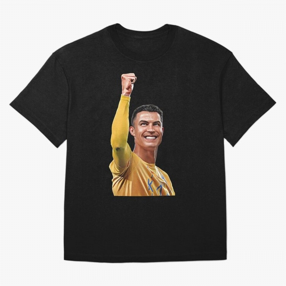 Cristiano Ronaldo - CR 7 Celebration Oversized T-Shirt Represent Global Football Passion for FIFA World Cup 2026, Capturing Messi and Cristiano Ronaldo, Netherlands, Worldwide Fan Energy, Dramatic Goals, Stadium Lights and Championship
