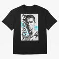 Cristiano Japanese Poster Oversized T-Shirt Bring Stadium Energy to Global Football Passion for FIFA World Cup 2026 USA Canada Mexico, Highlighting Messi, Neymar and Mbappe, Spain and Netherlands, Match Day Excitement, Supporter Culture, Golden