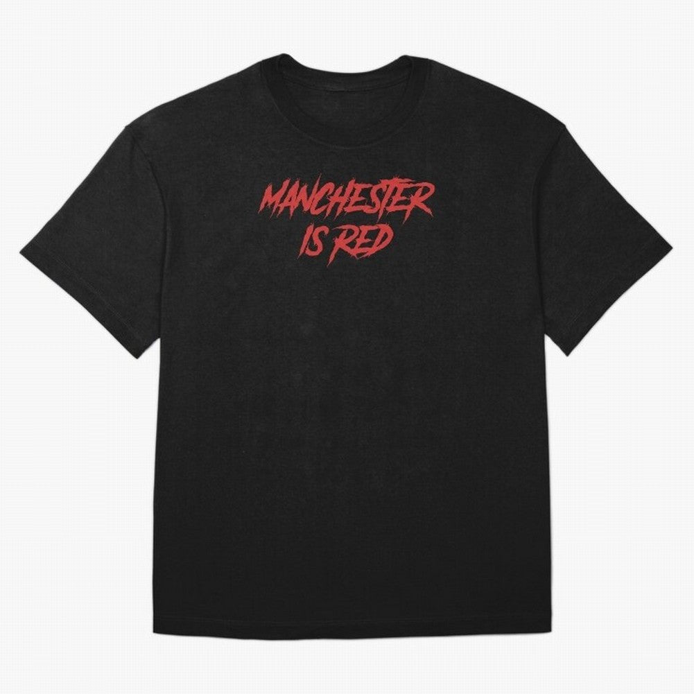 Manchester Is Red Oversized T-Shirt Celebrate Golden Goal Energy in Match Day Hype around FIFA World Cup 2026, Haaland, Brazil, Portugal and Argentina, Goal Celebration Energy, Supporter Heritage, Football Icons and Worldwide Tournament Joy; Ideal
