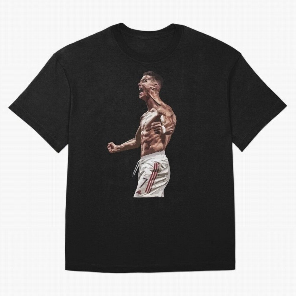 Cristiano Ronaldo - Celebration - CR7 - Manchester United Oversized T-Shirt Cheer through Every Moment of the FIFA World Cup 2026 Journey through Cristiano Ronaldo Highlights, England, France and Netherlands Pride, Worldwide Fan Energy, Dramatic