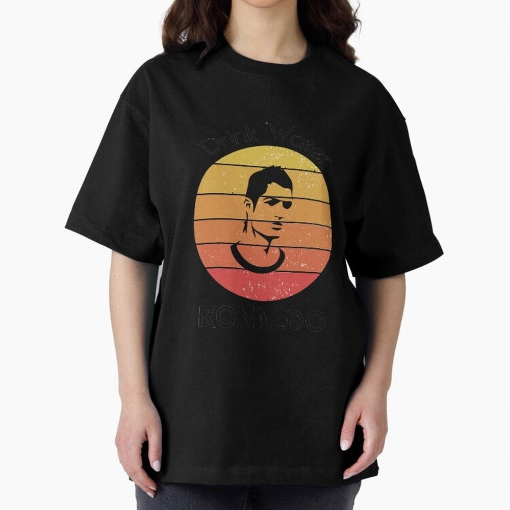 drink water ronaldo Oversized T-Shirt Show Your Tournament Heart for Match Day Hype around FIFA World Cup 2026 Group Stage, Mbappe, England and Germany, Classic Soccer Heritage, Championship Pressure, Fan Loyalty and International Pride; Built for