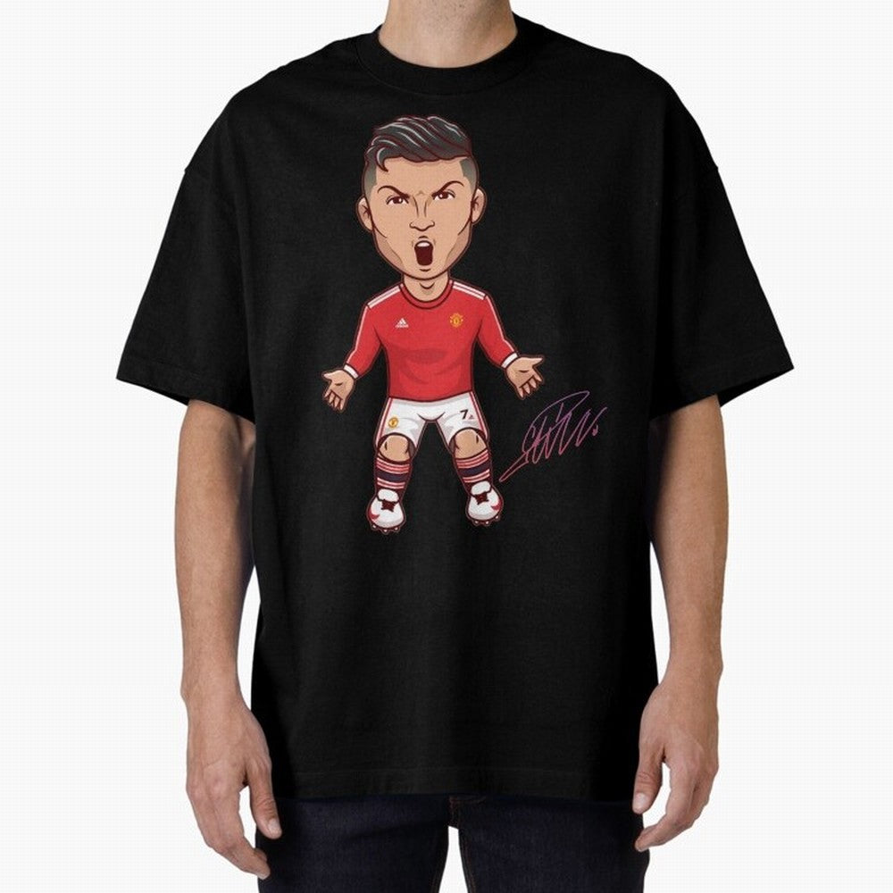 Cristiano Ronaldo CR7 Signature Oversized T-Shirt Turn Up for the FIFA World Cup 2026 Group Stage Journey through Haaland Highlights, England Pride, Global Supporter Spirit, Legendary Goals, National Colors and Tournament Celebration; Built for
