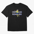 Cristiano Ronaldo Oversized T-Shirt Join the Countdown to FIFA World Cup 2026 USA Canada Mexico for Fans of CR7 and Brazil, Bringing Vintage Soccer Flavor, Modern Football Stars, National Flags and Final Night Emotion; Made for Die Hard Supporters,