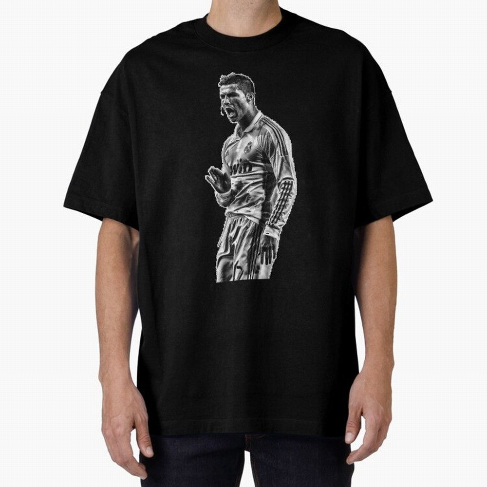 Cristiano Ronaldo Calma Oversized T-Shirt Represent the FIFA World Cup 2026 USA Canada Mexico Journey through Cristiano Ronaldo Highlights, Argentina and Brazil Pride, Goal Celebration Energy, Supporter Heritage, Football Icons and Worldwide