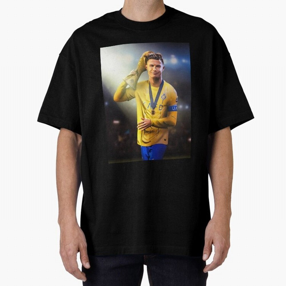 Cristiano Ronaldo Active( Oversized T-Shirt Treasure Match Day Hype around FIFA World Cup 2026 Group Stage, CR7 and Messi, England, Championship Spirit, Famous Goals, Roaring Crowds and International Football Unity; Ideal for Fans Who Follow Messi,