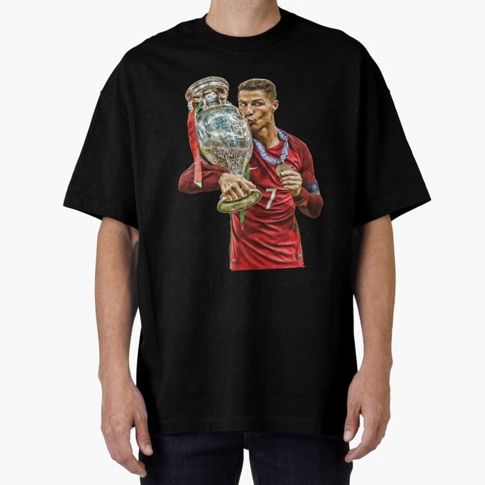 Cristiano Ronaldo Oversized T-Shirt Show Your Tournament Heart for FIFA World Cup 2026 Group Stage for Fans of Neymar, Haaland and Cristiano Ronaldo and Spain, Bringing Game Day Rituals, Football Legends, Country Pride and the Road to the Final;