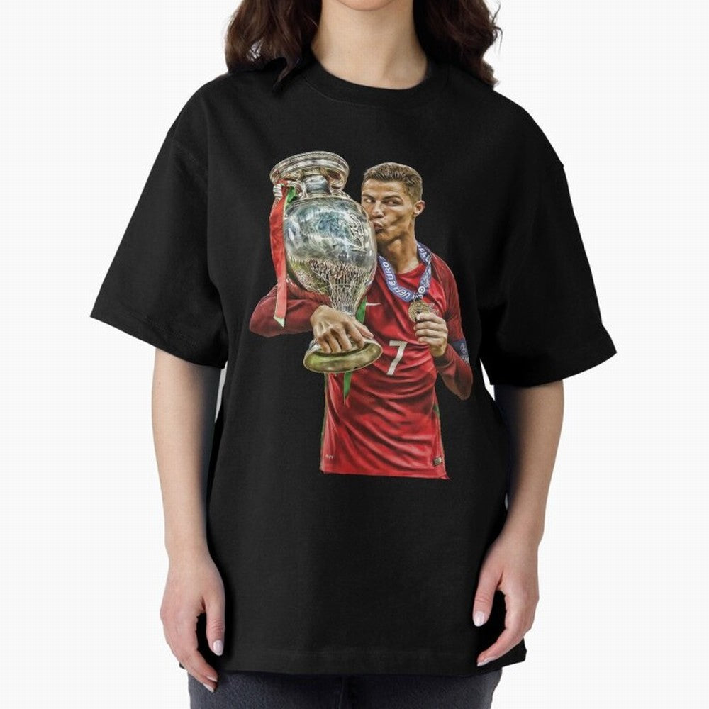 Cristiano Ronaldo Oversized T-Shirt Show Your Tournament Heart for FIFA World Cup 2026 Group Stage for Fans of Neymar, Haaland and Cristiano Ronaldo and Spain, Bringing Game Day Rituals, Football Legends, Country Pride and the Road to the Final;
