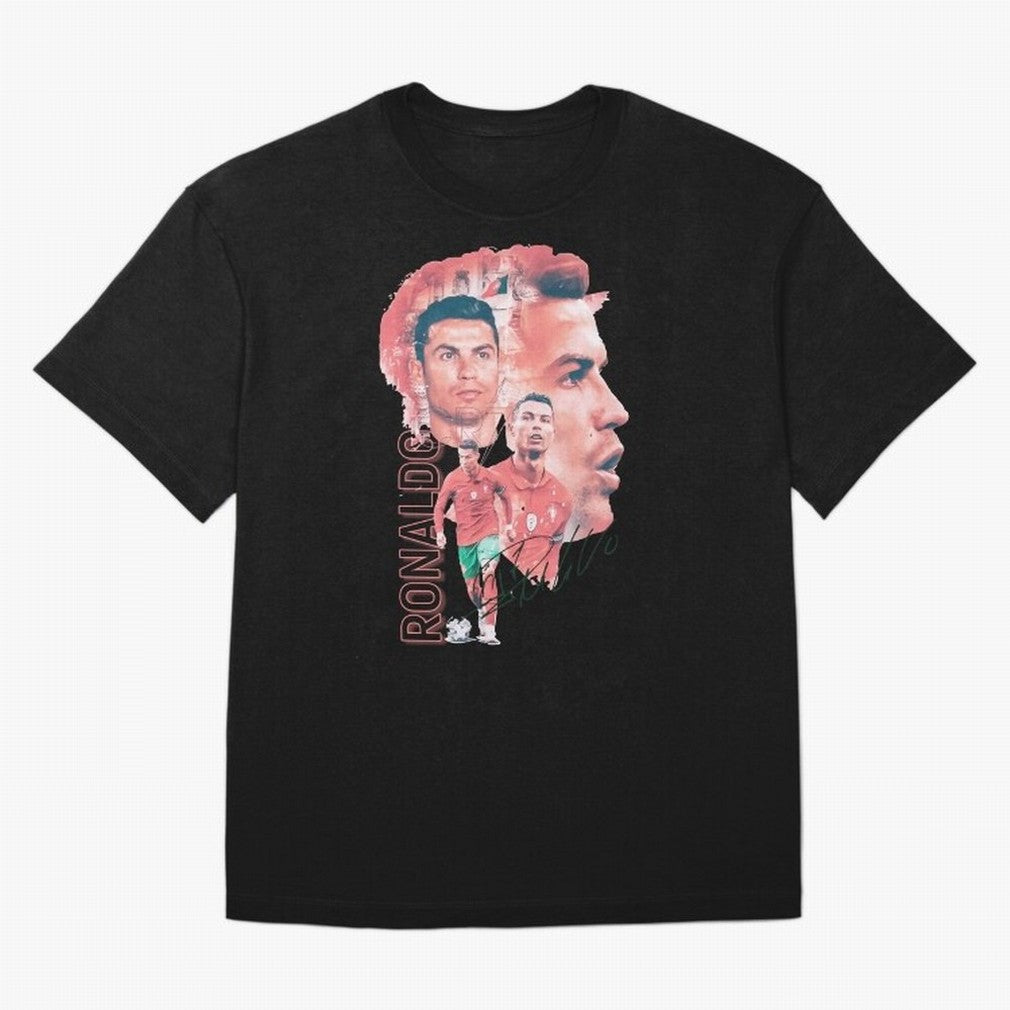 Cristiano Ronaldo Design Oversized T-Shirt Bring a Vintage Feel to FIFA World Cup 2026 USA Canada Mexico with Mbappe and Neymar, Germany Energy, Classic Soccer Heritage, Championship Pressure, Fan Loyalty and International Pride; Perfect for Fans,