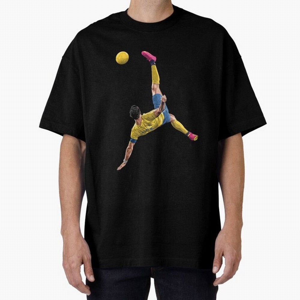CRISTIANO RONALDO BICYCLE KICK GOAL AL NASSR Classic Oversized T-Shirt Back the Journey through Match Day Hype around FIFA World Cup 2026 USA Canada Mexico, CR7, Brazil, Stadium Chants, National Pride, Trophy Dreams and Unforgettable Football