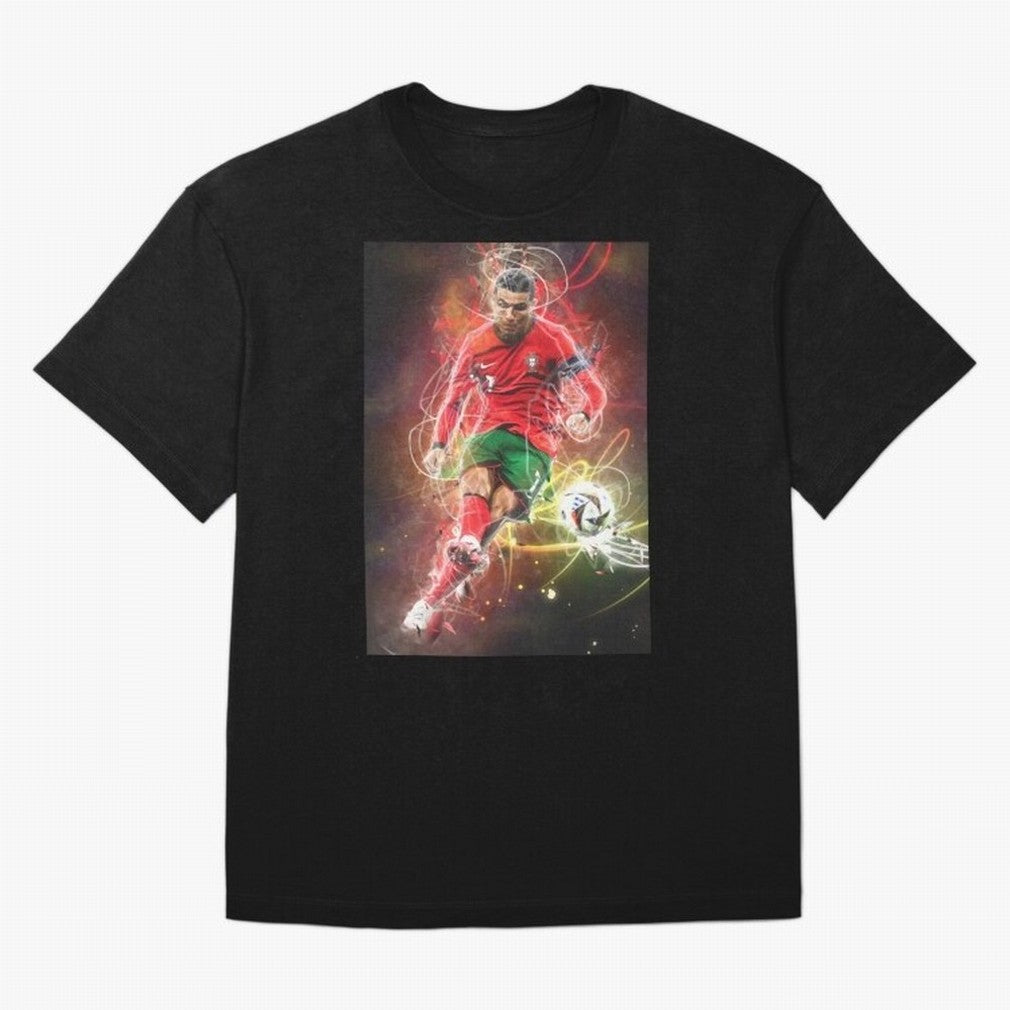 Cristiano Ronaldo Oversized T-Shirt Capture Match Day Hype around FIFA World Cup 2026, Messi, CR7 and Mbappe, England, France and Netherlands, Tournament Hype, Historic Matchups, Family Viewing Parties and Global Sports Pride; Perfect for