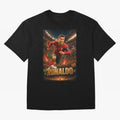 Ronaldo Oversized T-Shirt Build FIFA World Cup 2026 Group Stage for Fans of Cristiano Ronaldo and England and Germany, Bringing Vintage Soccer Flavor, Modern Football Stars, National Flags and Final Night Emotion; Built for Supporters Chasing