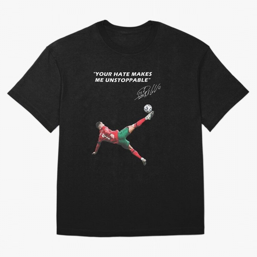 Cristiano Ronaldo Footballer Oversized T-Shirt Celebrate National Team Dreams in Global Football Passion for FIFA World Cup 2026 Group Stage, Celebrating Neymar, England, France and Netherlands, Soccer Culture, Superstar Moments, National Team