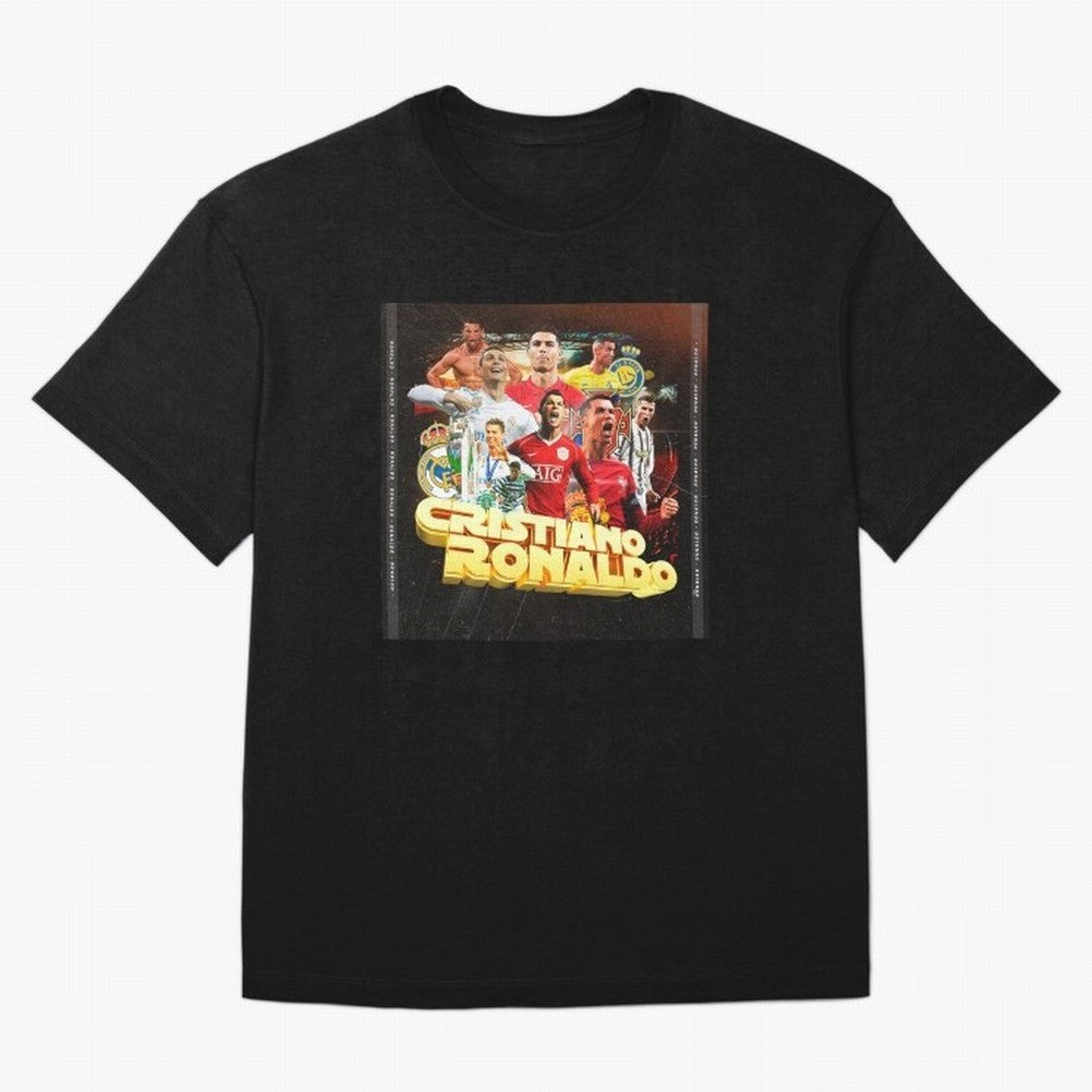 Cristiano Ronaldo Best of Career Oversized T-Shirt Follow the Final Road of FIFA World Cup 2026 for Fans of Mbappe and Argentina, France and Brazil, Bringing Sports Nostalgia, International Competition, Famous Players and Unforgettable Victories;