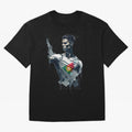 Cristiano Ronaldo splash art Oversized T-Shirt Celebrate Unforgettable Nights in FIFA World Cup 2026 USA Canada Mexico Spirit, Connected to Spain, Neymar, Worldwide Fan Energy, Dramatic Goals, Stadium Lights and Championship Celebrations; Perfect